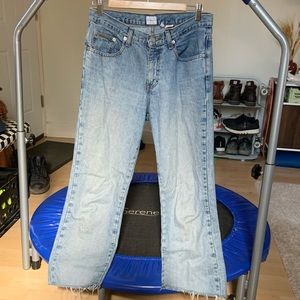 Vintage Calvin Klein cropped bootcut jeans